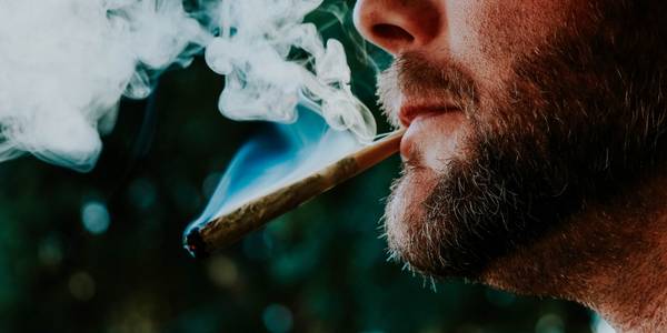 BMF crops member smoking a preroll 