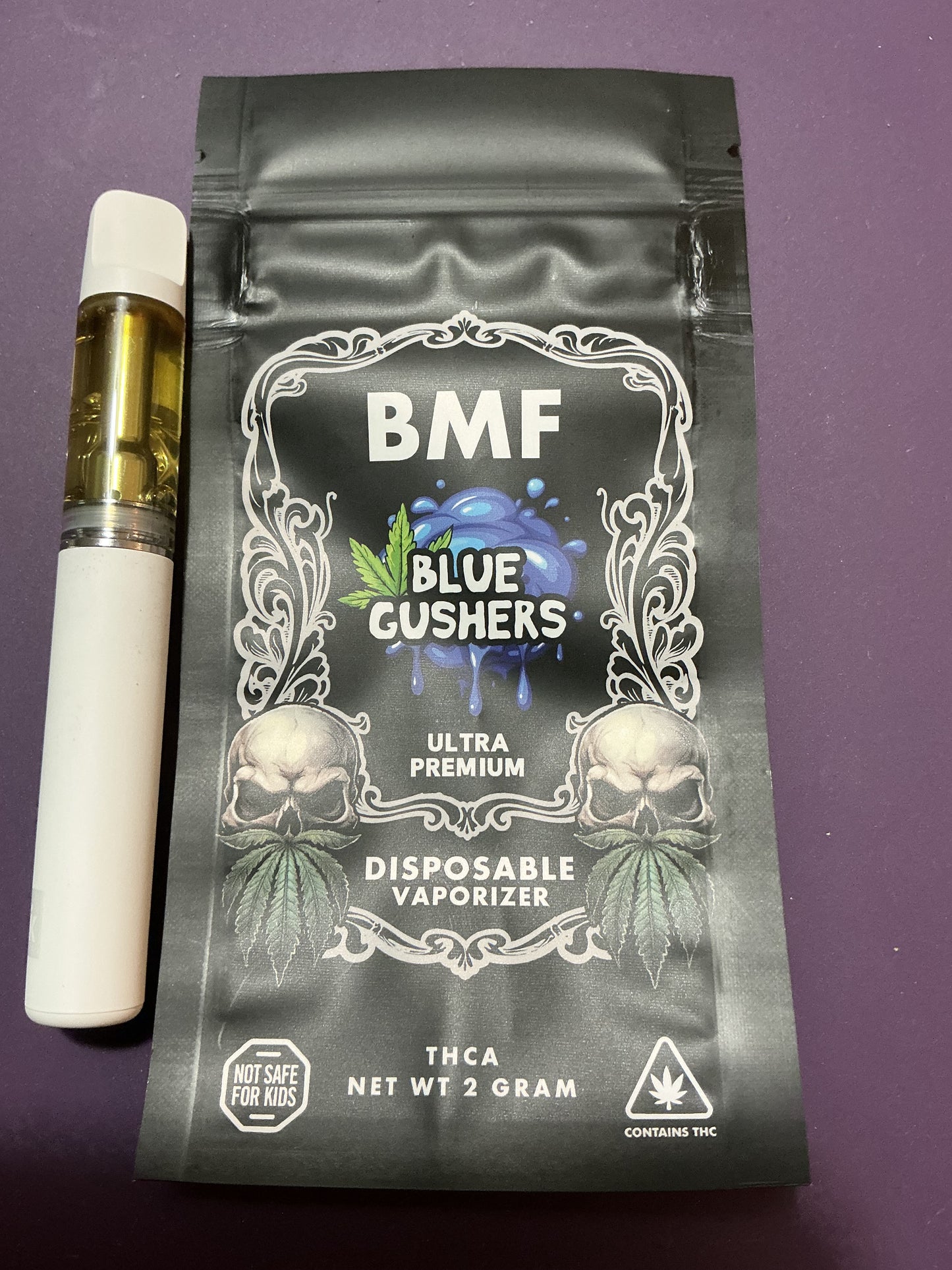 2G THCA VAPE BLUE GUSHERS